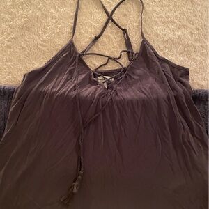 Abercrombie lace up tank top